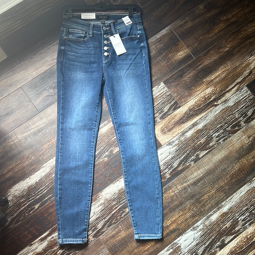 Judy blue high waisted button down skinny